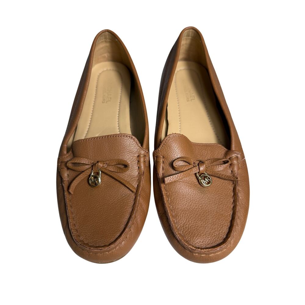 Women MK Michael Kors Everett Moccasin/Loafers Tumbled Leather 7 Preppy Academia